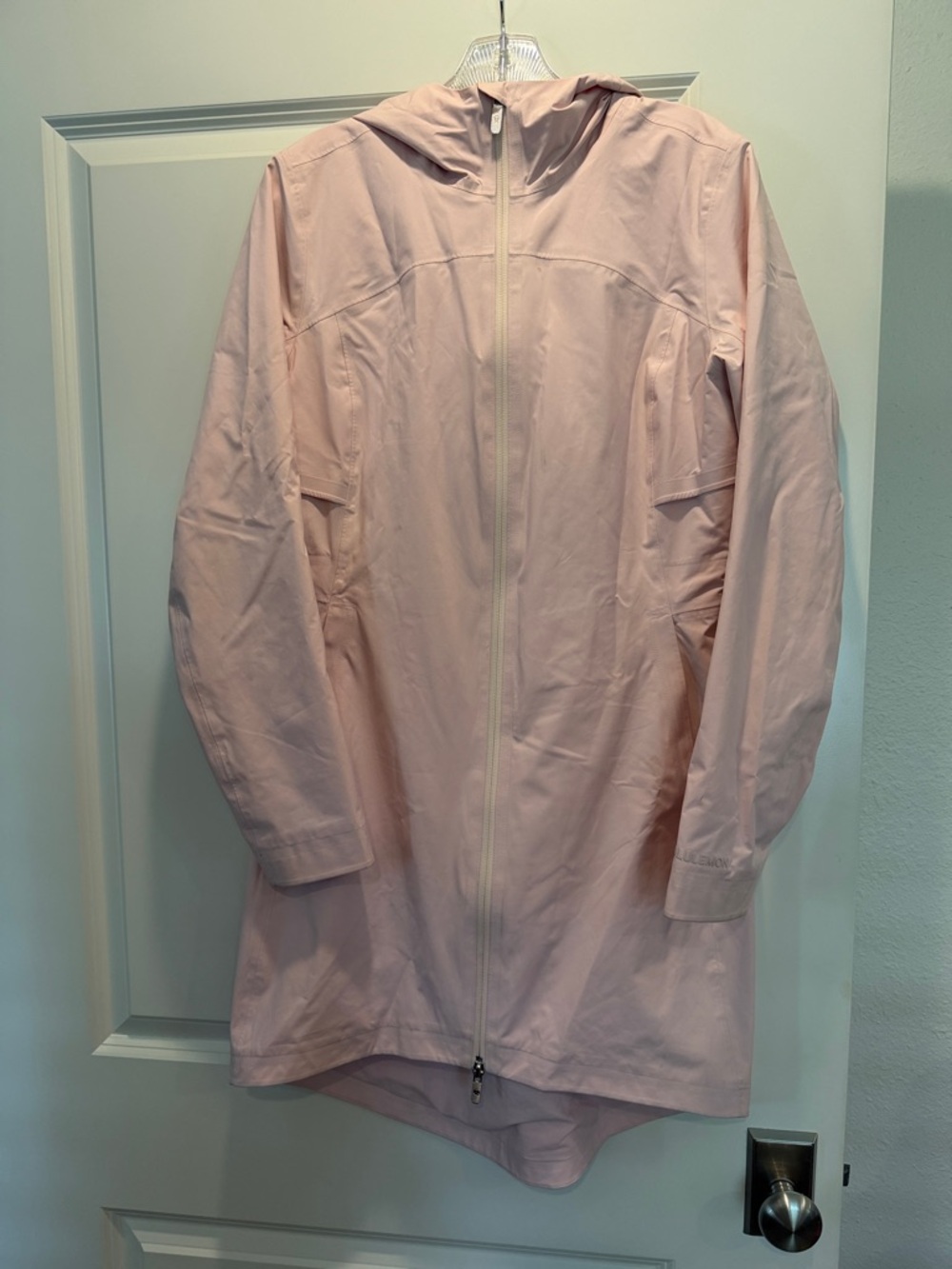 lululemon athletica Light Pink Hooded Trench/Raincoat